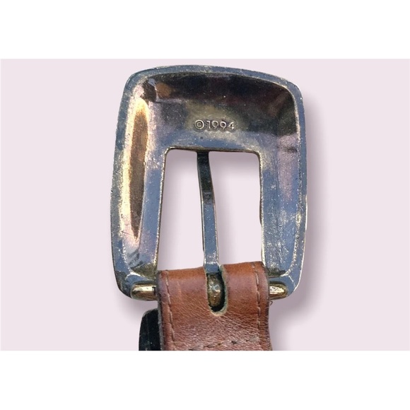 Boho Leather Belt Women’s Retro Designer Panel Link Floral Multicolour Brighton - Picture 11 of 12